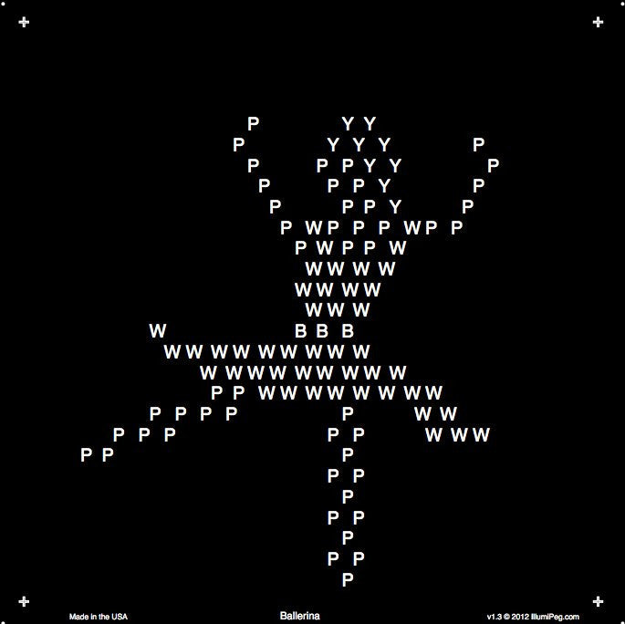 Square Lite Brite Design Refills: Little Miss