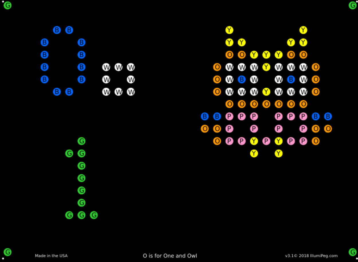 Alphabet Lite Brite Refills, Set of 26