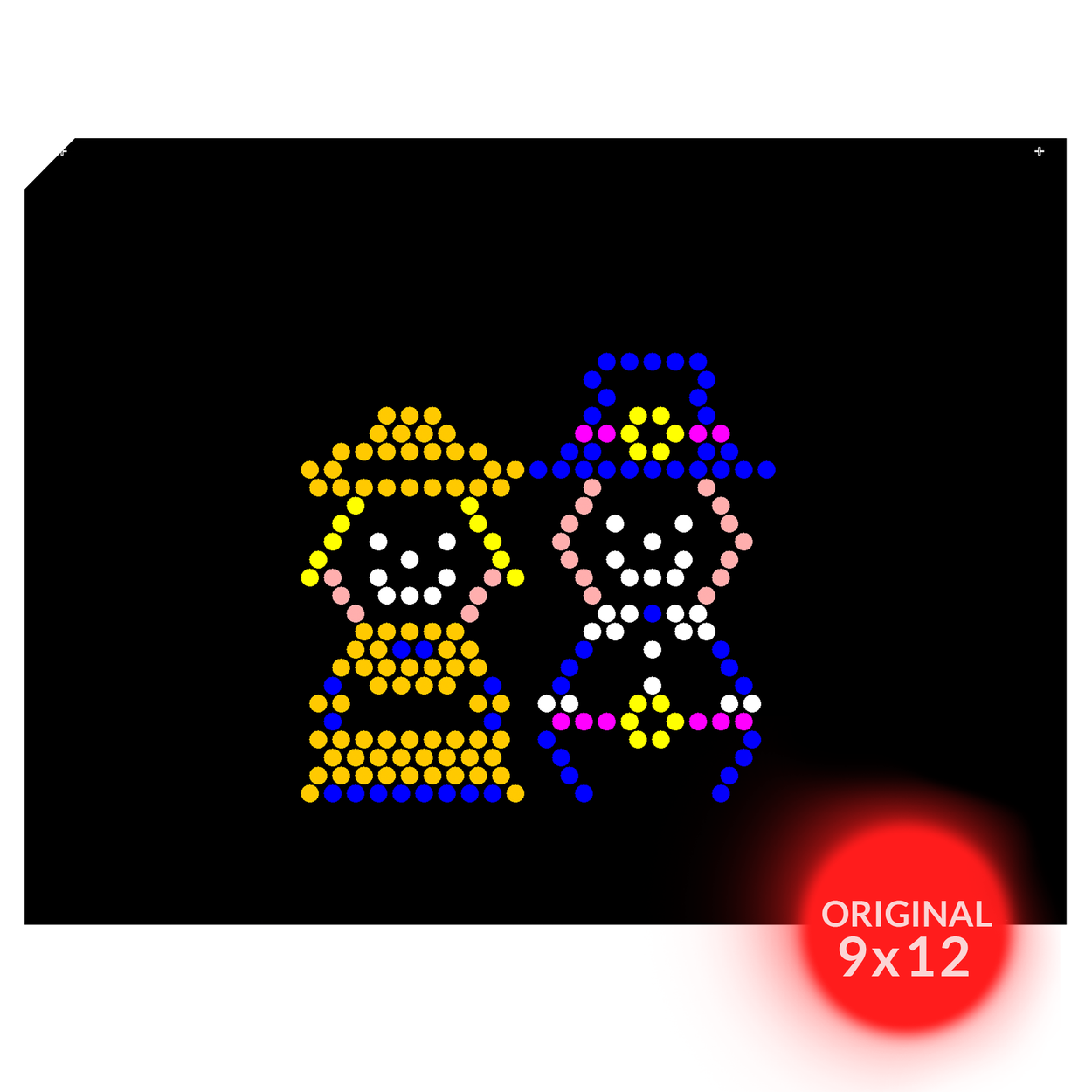 Original 9x12 Lite Brite Design Refill: Holiday (RECTANGLE)