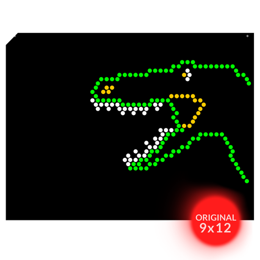 Original 9x12 Lite Brite Design Refill: Dinosaurs (RECTANGLE)