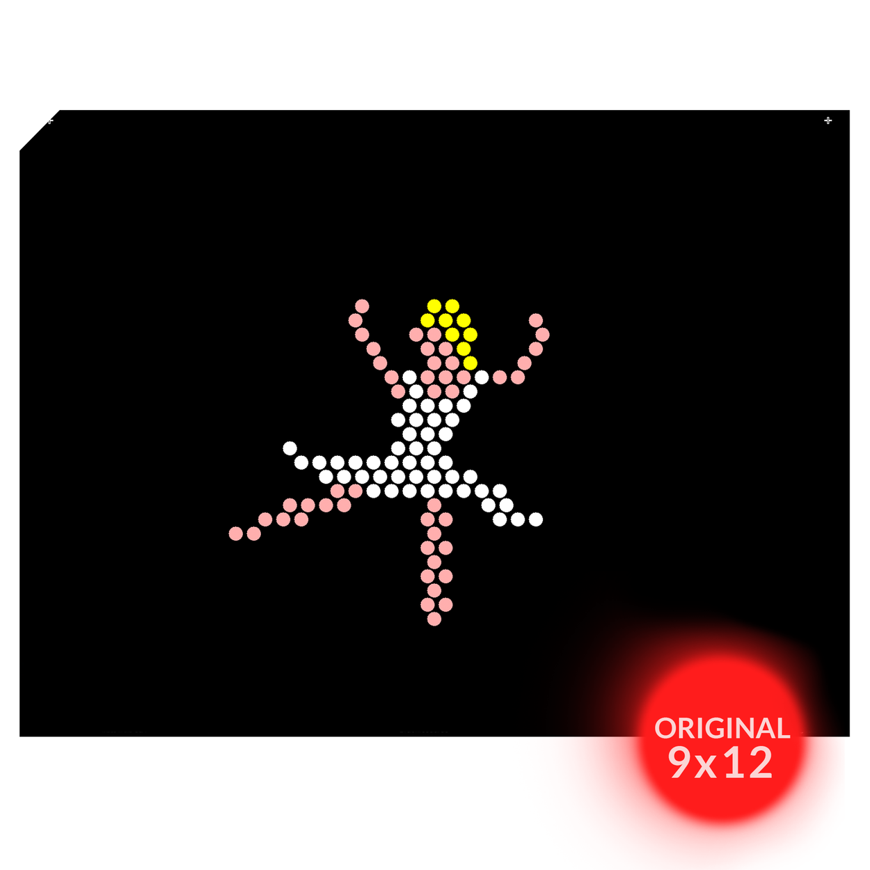 Original 9x12 Lite Brite Design Refill: Little Miss (RECTANGLE) 