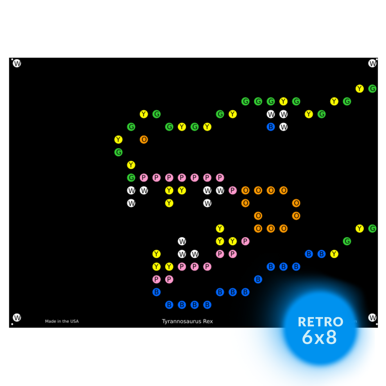 Dinosaur Lite Brite Refills, Set of 12