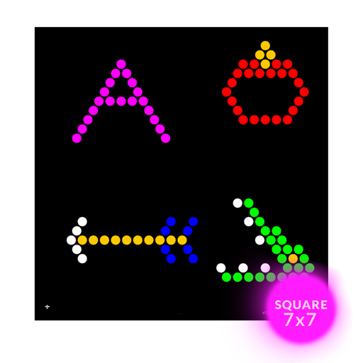 Square Lite Brite Design Refills: Alphabet