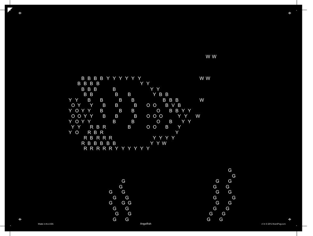 Original 9x12 Lite Brite Design Refill: Under The Sea (RECTANGLE)