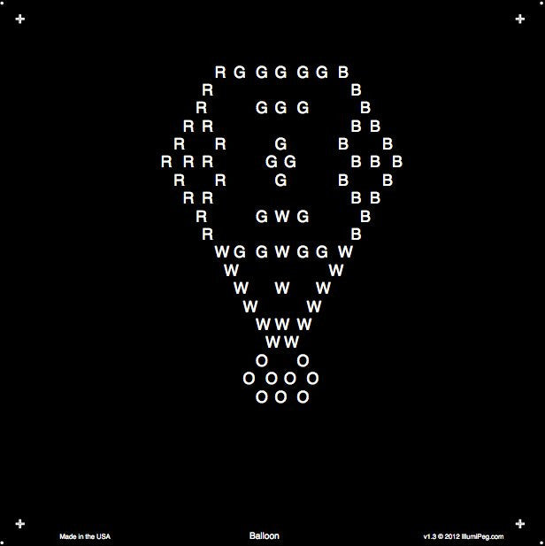 Square Lite Brite Design Refills: Kids
