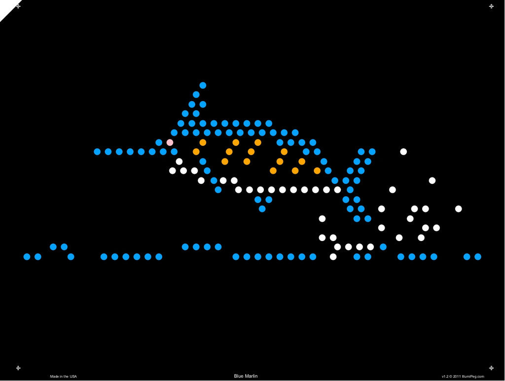 Original 9x12 Lite Brite Design Refill: Under The Sea (RECTANGLE)
