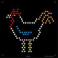Square Lite Brite Design Refills: Farm