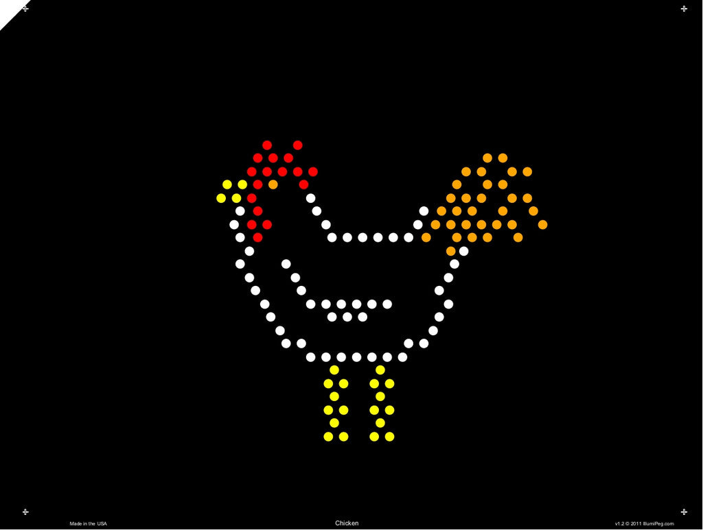 Original 9x12 Lite Brite Design Refill: The Farm (RECTANGLE)