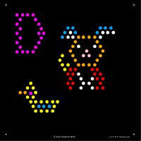 Square Lite Brite Design Refills: Alphabet