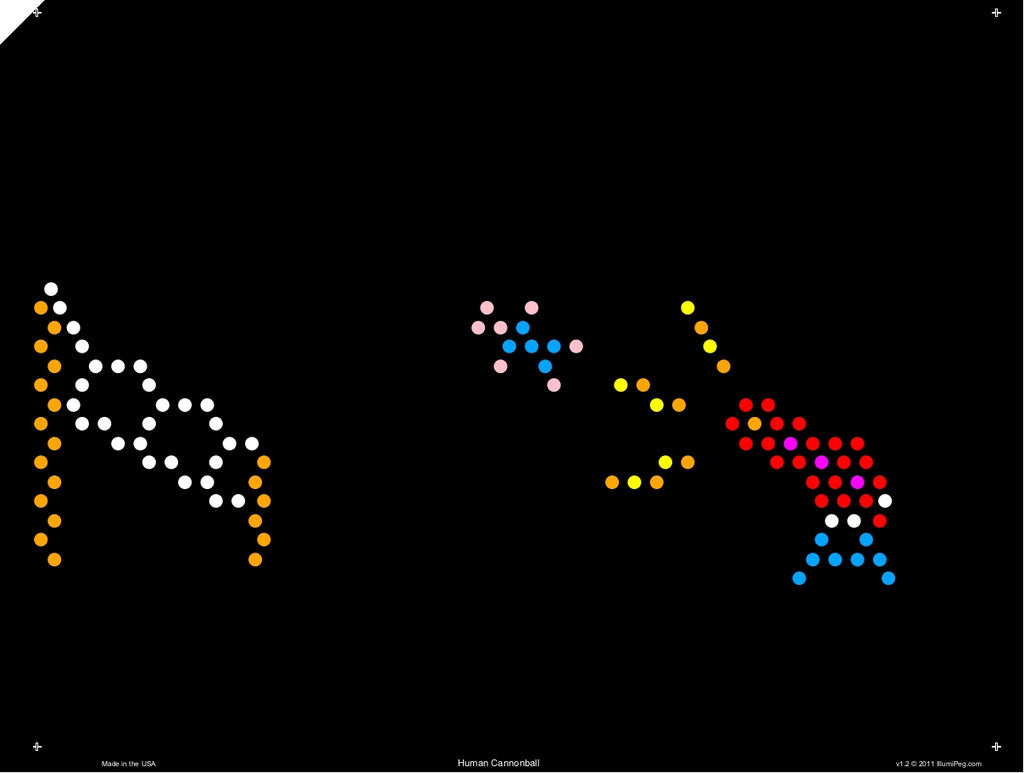 Original 9x12 Lite Brite Design Refill: Circus (RECTANGLE)
