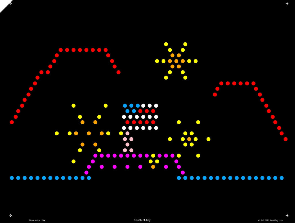 Original 9x12 Lite Brite Design Refill: Holiday (RECTANGLE) 