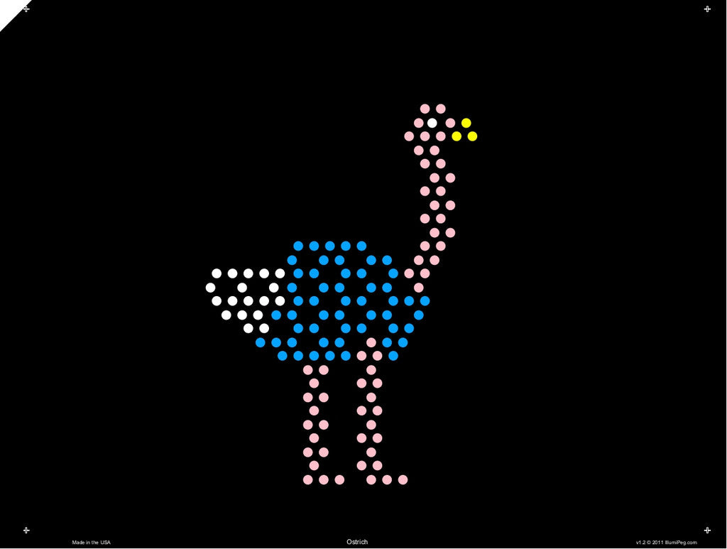 Original 9x12 Lite Brite Design Refill: The Zoo (RECTANGLE)