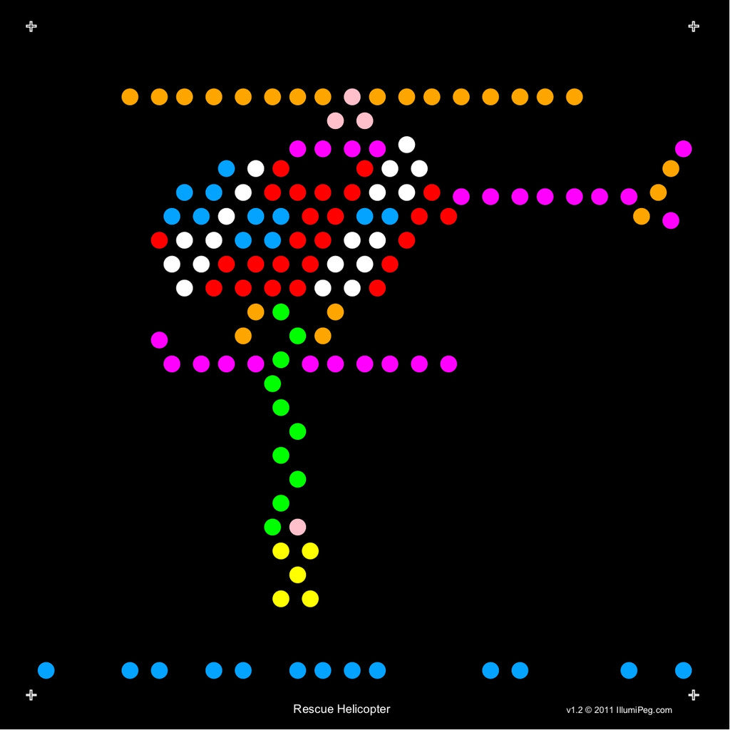 Square Lite Brite Design Refills: Things That Go