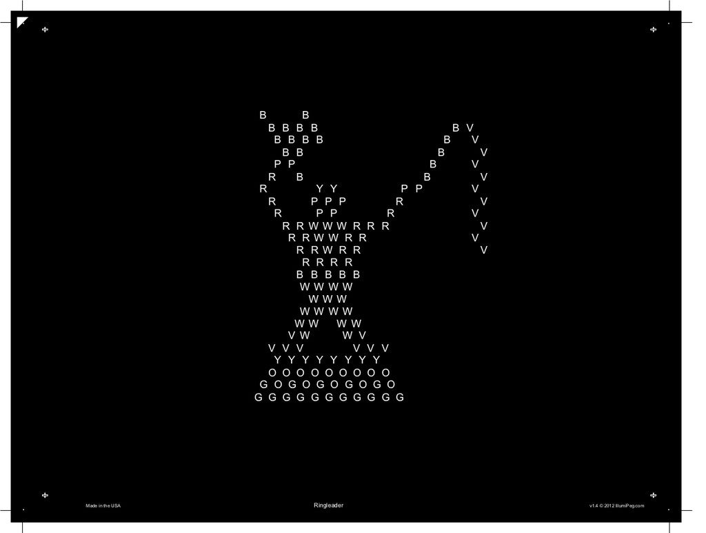 Original 9x12 Lite Brite Design Refill: Circus (RECTANGLE)