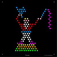 Square Lite Brite Design Refills: Circus