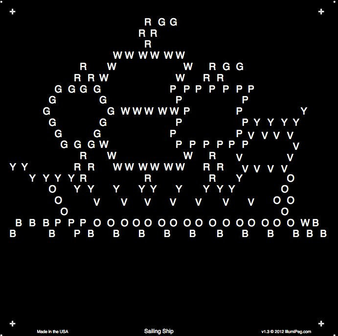Square Lite Brite Design Refills: Things That Go
