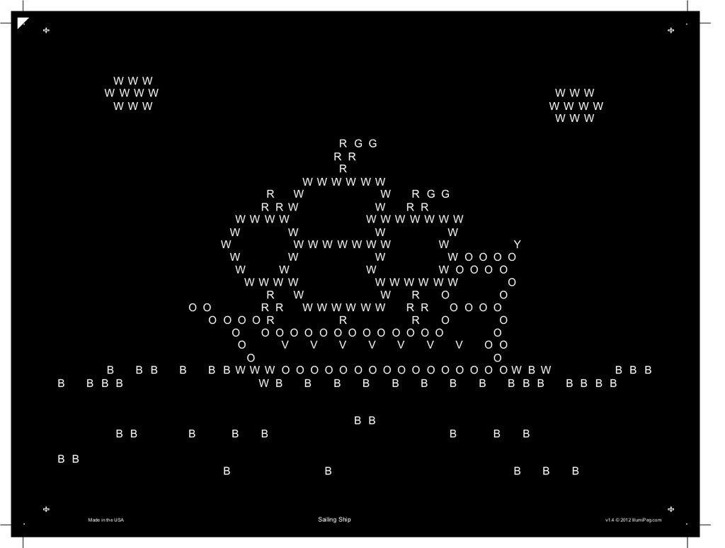 Original 9x12 Lite Brite Design Refill: Things That Go (RECTANGLE)
