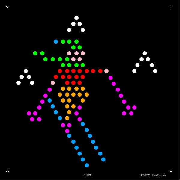 Square Lite Brite Design Refills: Sports