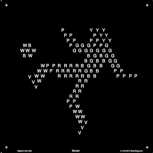 Square Lite Brite Design Refills: Sports