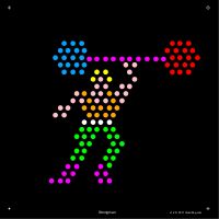 Square Lite Brite Design Refills: Circus