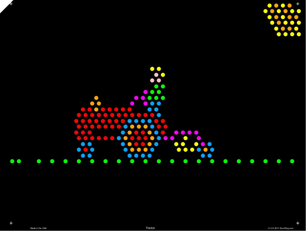 Original 9x12 Lite Brite Design Refill: The Farm (RECTANGLE)