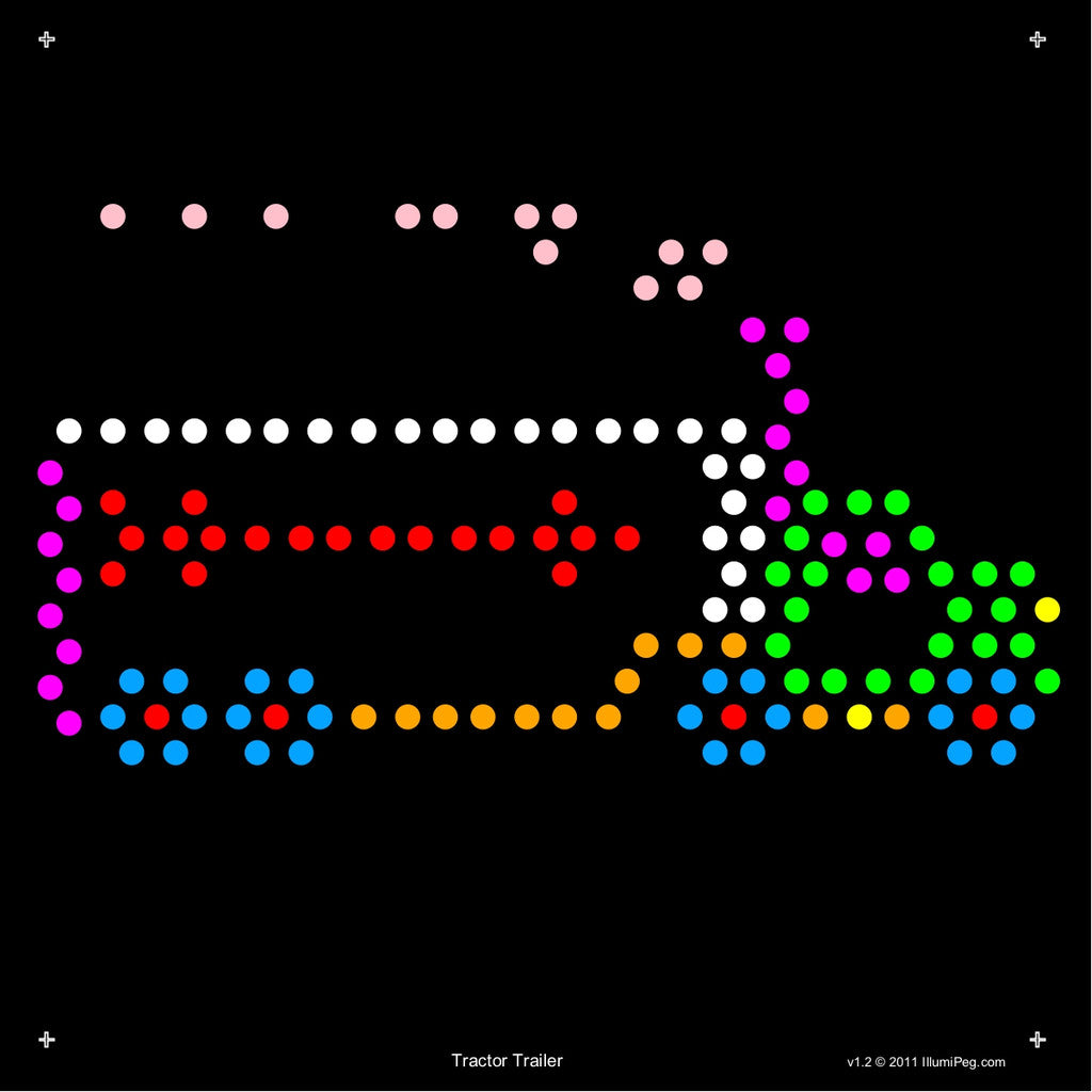 Square Lite Brite Design Refills: Things That Go