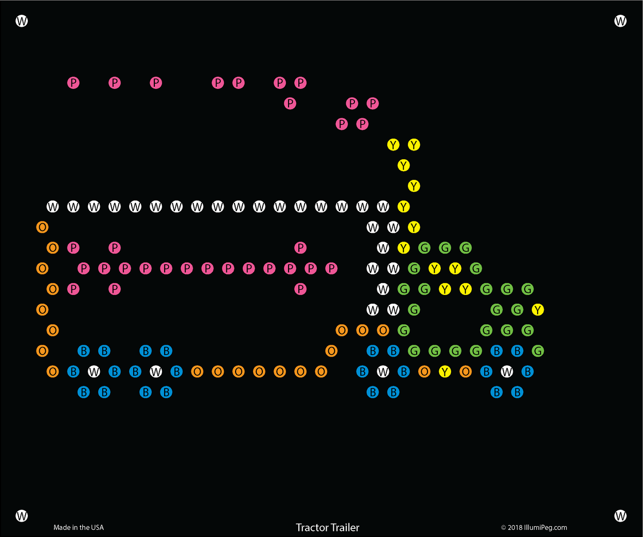 Lite Brite Ultimate Classic Refills - Cars & Trucks Pattern - Set of 10 