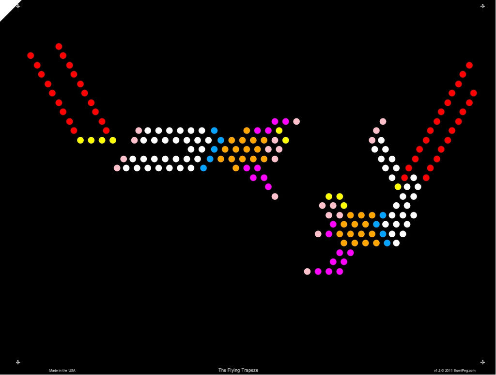 Original 9x12 Lite Brite Design Refill: Circus (RECTANGLE)