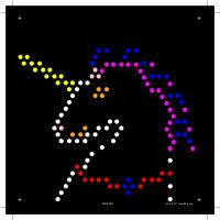 Square Lite Brite Design Refills: Little Miss