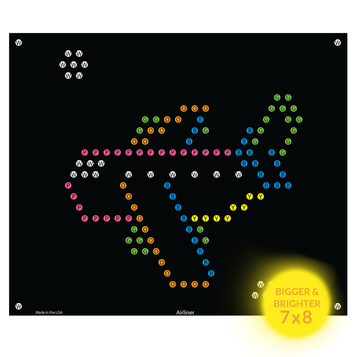 Lite Brite Refills - Airplane Refill Sheets for Ultimate Classic Light Bright