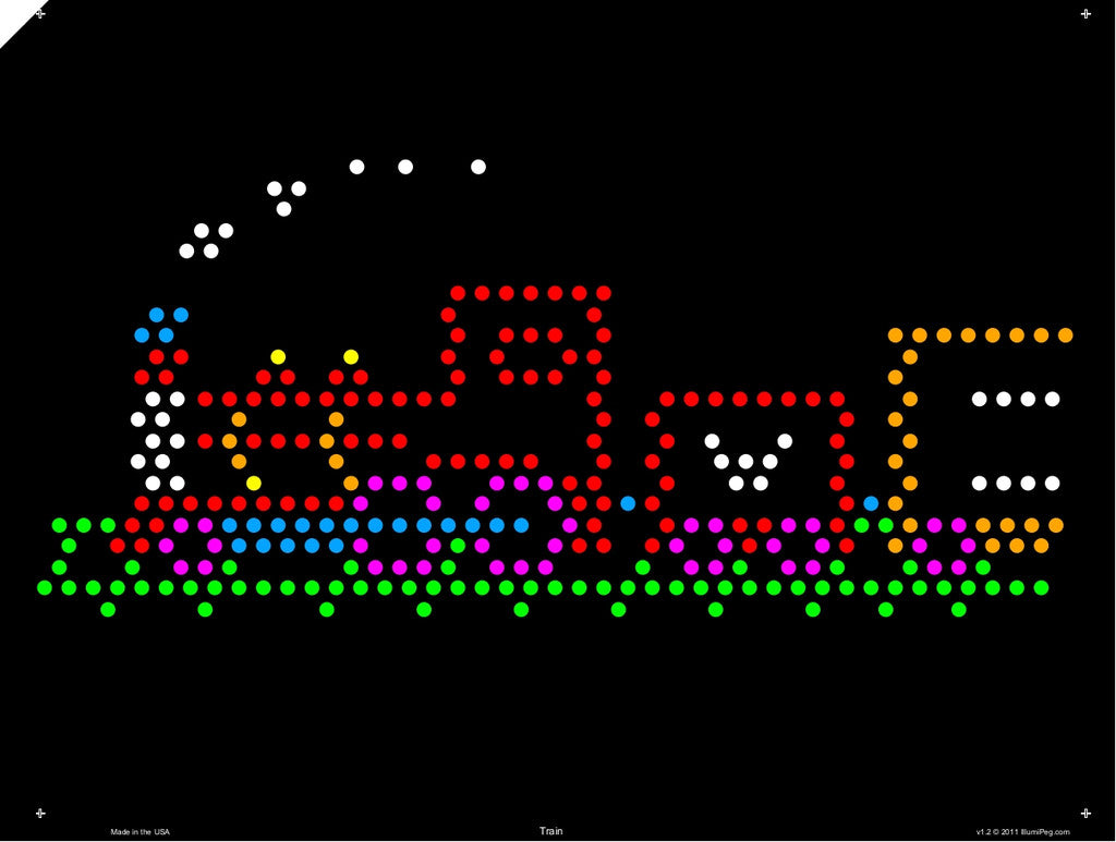 Original Lite Brite Templates: Things That Go | Classic Lite Brite — IllumiPeg original-lite-brite-templates-things-that-go-classic-lite-brite-illumipeg
