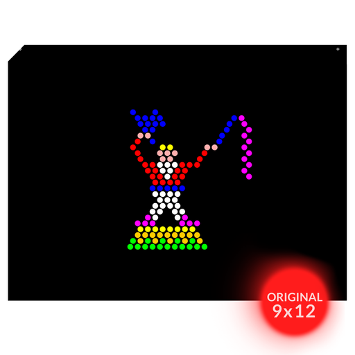 Original 9x12 Lite Brite Design Refill: Circus (RECTANGLE) 