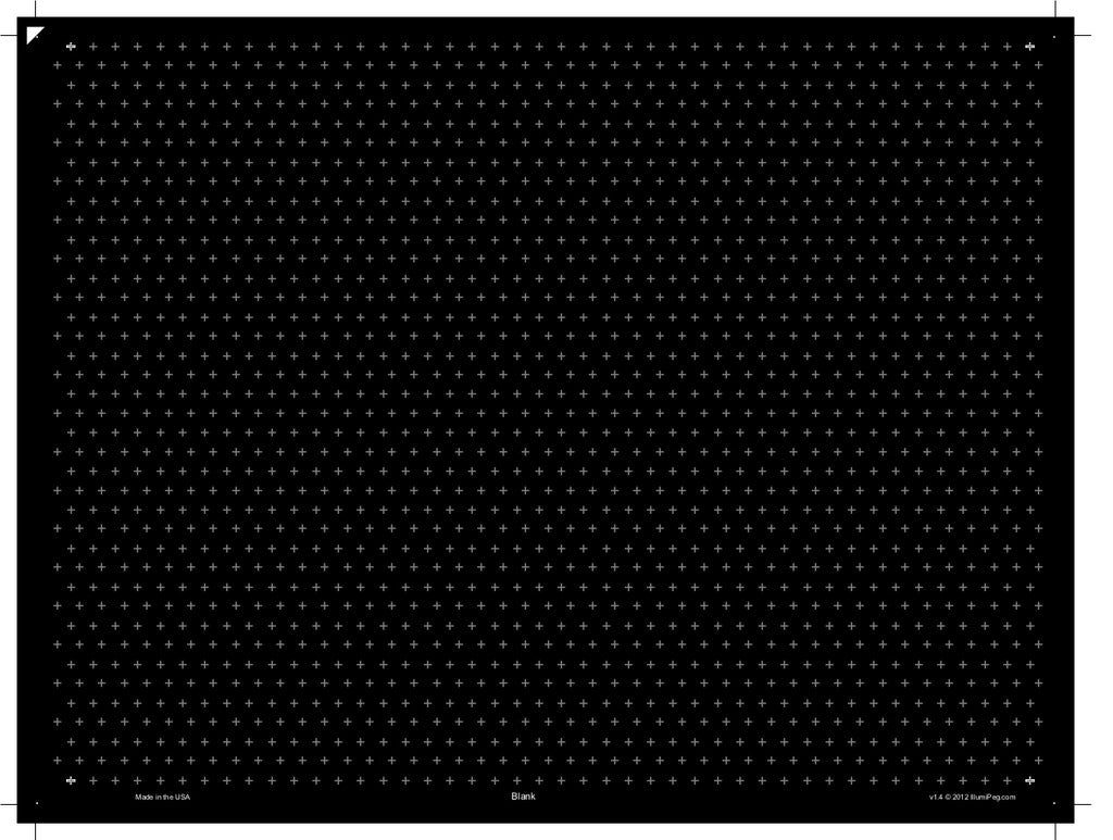 Original 9x12 Lite Brite Design Refill: Blank (RECTANGLE) 