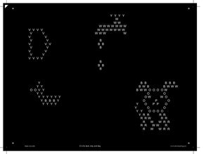 Original 9x12 Lite Brite Design Refill: Letters (RECTANGLE - 26 sheets) 