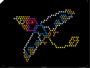 Original Lite Brite Templates: Dinosaur | 9x12 Screen Refills — IllumiPeg Original Lite Brite Templates: Dinosaur | 9x12 Screen Refills — IllumiPeg