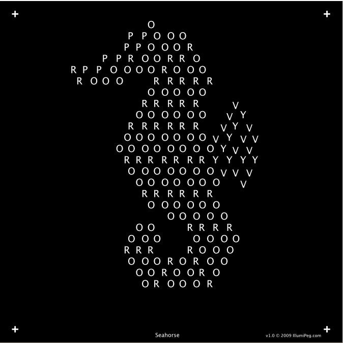 Lite Brite Template Refills: Under The Sea Designs (SQUARE) | Sea Creature Designs — IllumiPeg lite-brite-template-refills-under-the-sea-designs-square-sea-creature-designs-illumipeg
